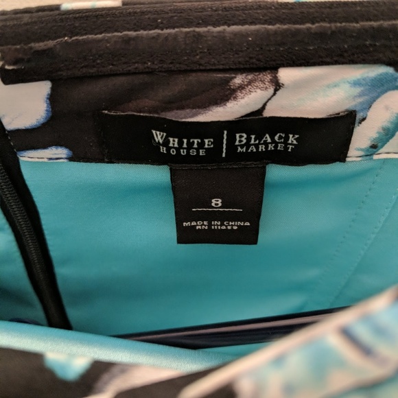 [WHBM] Floral Fit Flare Strapless Dress - Picture 5 of 7